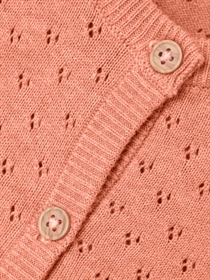 NAME IT Kortærmet Strik Cardigan Jalisa Papaya Punch